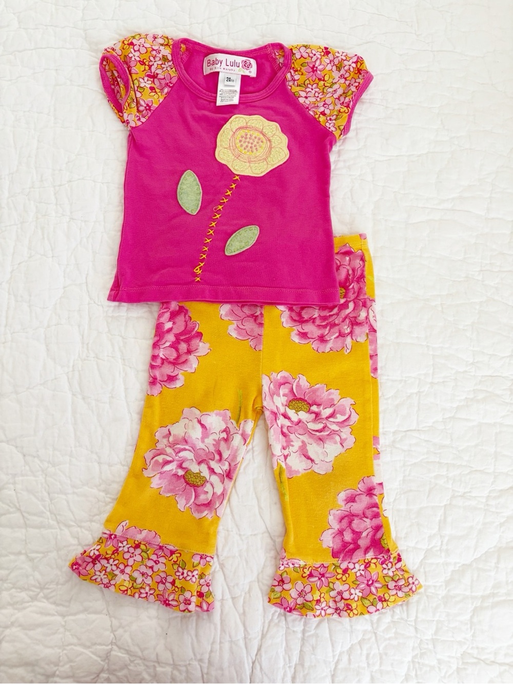 24m baby Lulu by Erin Murphy vintage 90s floral outfit